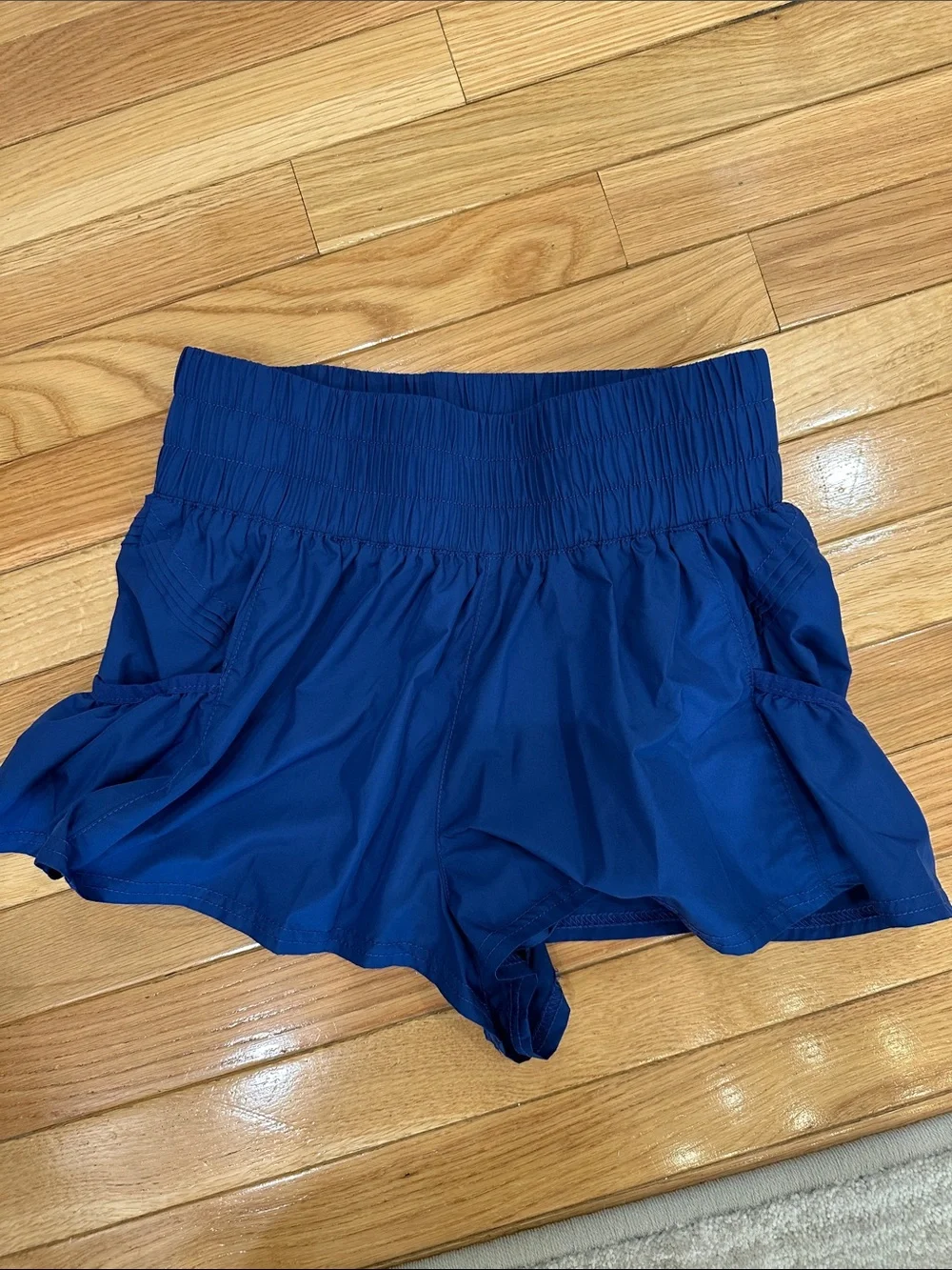 Free People Blue Athletic Running Shorts